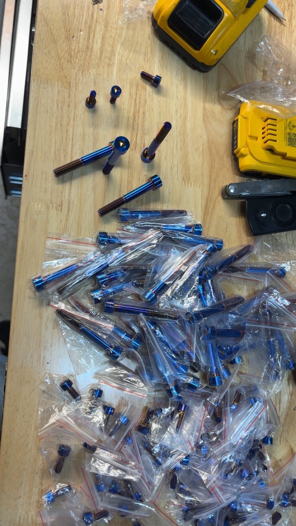 Triple Clamp Bar Mount Titanium Bolts!